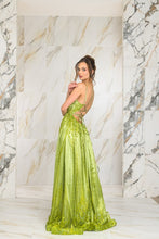 Grass Glitter Sequin Maxi Dress