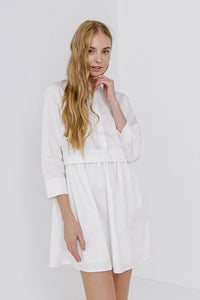 White Shirt Mini Dress