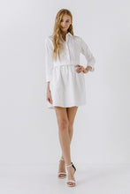 White Shirt Mini Dress