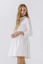 White Shirt Mini Dress