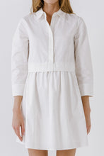 White Shirt Mini Dress