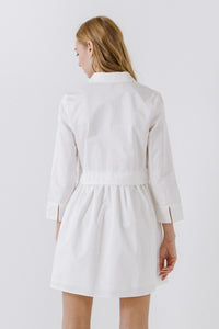 White Shirt Mini Dress