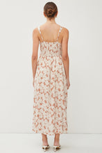 Auburn Floral Print Smocked Back Strap Maxi Dress