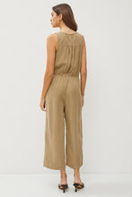 Olive Tencel Wrap Drawstring Jumpsuit