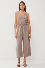 Earth Grey Tencel Wrap Drawstring Jumpsuit