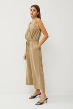 Olive Tencel Wrap Drawstring Jumpsuit