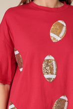 Burgundy Game Day Dazzling Football T-shirt