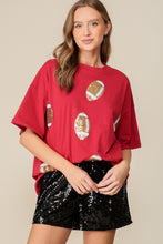 Burgundy Game Day Dazzling Football T-shirt