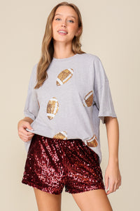 H.Grey Game Day Dazzling Football T-shirt