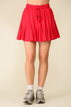 Deep Red Tennis Babe Ruffled Skort
