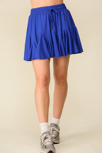 Navy Tennis Babe Ruffled Skort