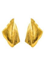 Gold Metal Geometric Irregular Dangle Earrings