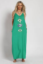 Gucci Green Evil Eyes Maxi Dress