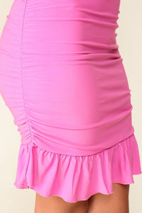 Pink Graduation Mini Dress