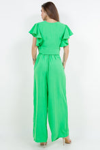 Green 2 Pcs Set Blouse And Pants