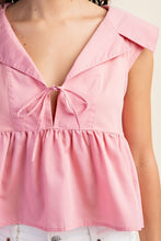 Pink Club Collared Blouse