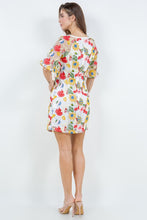 White Floral Embroidery Tulle Dress, Vestido