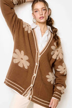 Gucci Oversized Floral Pattern Button Down Cardigan