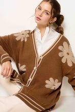 Gucci Oversized Floral Pattern Button Down Cardigan