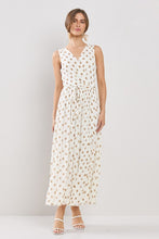 Ivory Multi Polka Dots Wrapped Flare Mesh Maxi Dress