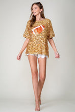 Gold Game Day Football Sparkly Top