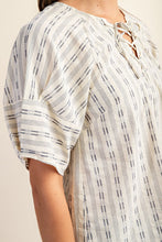 White Pleated Balloon Sleeve Novelty Top