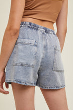 Raw Edge Hem Denim Shorts
