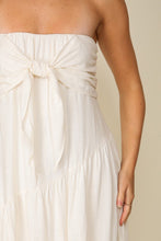 White Strapless Maxi Dress