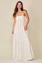 White Strapless Maxi Dress