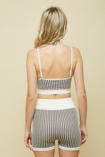 Ash Contrast Cami Top And Biker Shorts