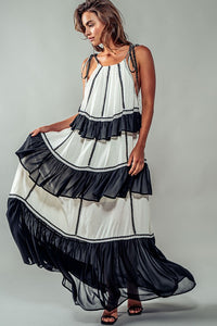Ivory/Black Ursula Maxi Dress