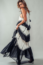 Ivory/Black Ursula Maxi Dress