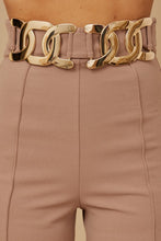 New Mocha High Waist Fashion Pants