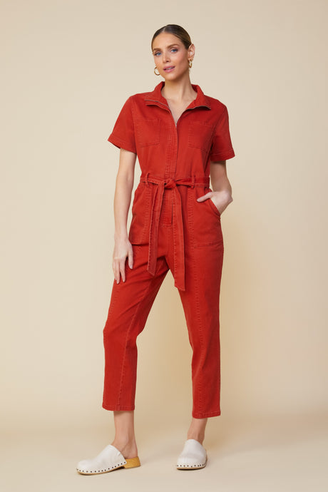Rust Utility Jumpsuit