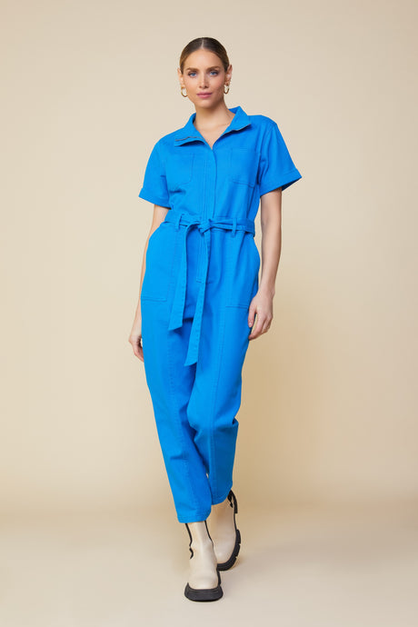 Cobalt Blue Utility Jumpsuit