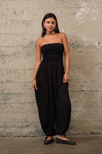 Black Tube Jumpsuit