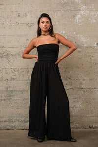 Black Tube Jumpsuit