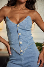 Washed Denim Fashion Jumpsuit