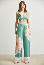 3D Floral Art Print Pant 2-PC Set