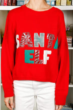 Red Sequin Detail Santa Sweater