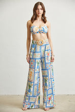 Multi Tropical Tile Art Print Pant 2-PC Set