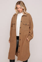 Mocha Soft And Cozy Oversized Waffle Jacket