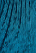 Teal Deep V-Neck Long Sleeve Maxi Dress