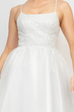 Off White Sequin Beads Tulle Mini Glittery Dress