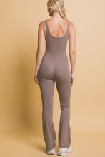 Truffle Scoop Neck Flare Jumpsuit