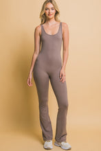 Truffle Scoop Neck Flare Jumpsuit
