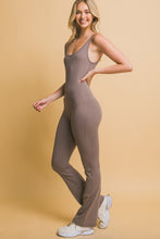 Truffle Scoop Neck Flare Jumpsuit