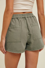 S.Olive Raw Edge Hem Denim Shorts