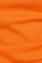 Orange Asymmetrical Neck Sweater Top