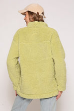 Sage Cozy Days Sherpa Jacket